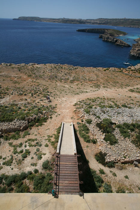 Malta, Comino, St. Mary's Tower, Zugang - mittelmeer-reise-und-meer.de