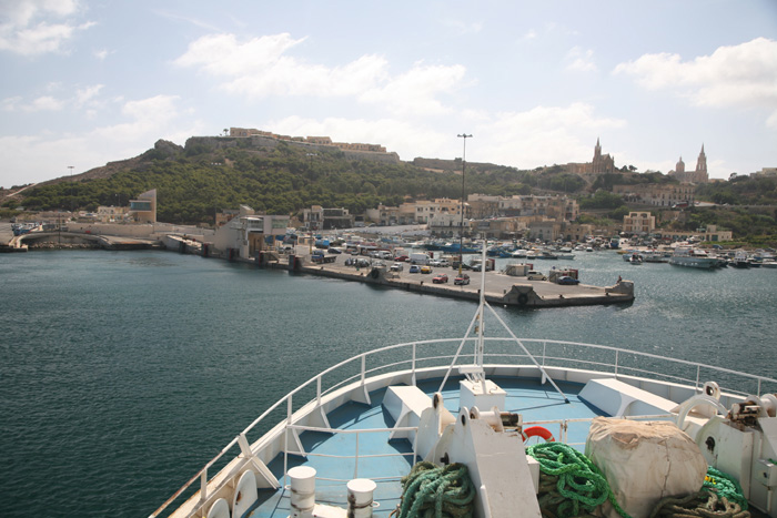 Malta, Gozo, Überfahrt Gozo-Fähre, Anfahrt Gozo, Blick Mgarr - mittelmeer-reise-und-meer.de