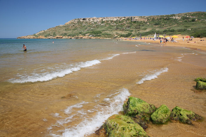 Malta, Ramla-Bay, Gozo, Strand, Westlicher Teil - mittelmeer-reise-und-meer.de