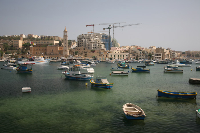 Malta, Marsaskala, Parish Church, Sportboothafen - mittelmeer-reise-und-meer.de