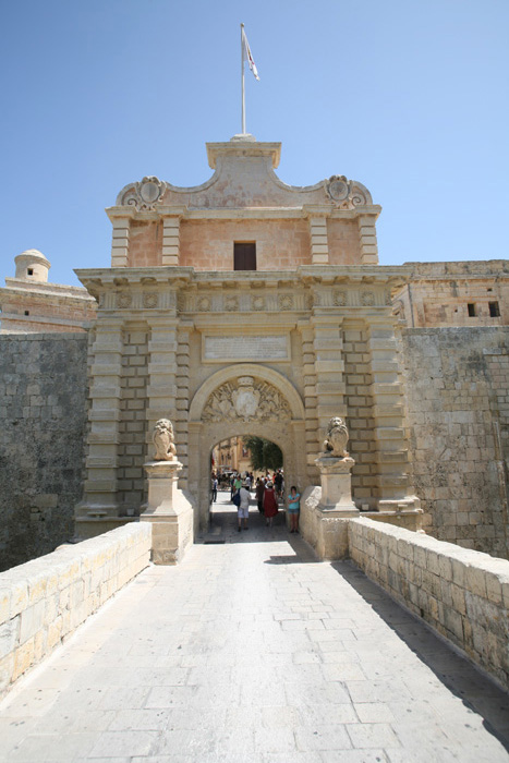 Malta, Mdina, Haupttor - mittelmeer-reise-und-meer.de