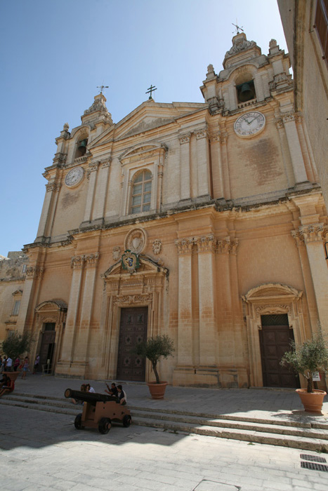 Malta, Mdina, St. Paul´s Kathedrale, Piazza Tal-Arcisqef - mittelmeer-reise-und-meer.de