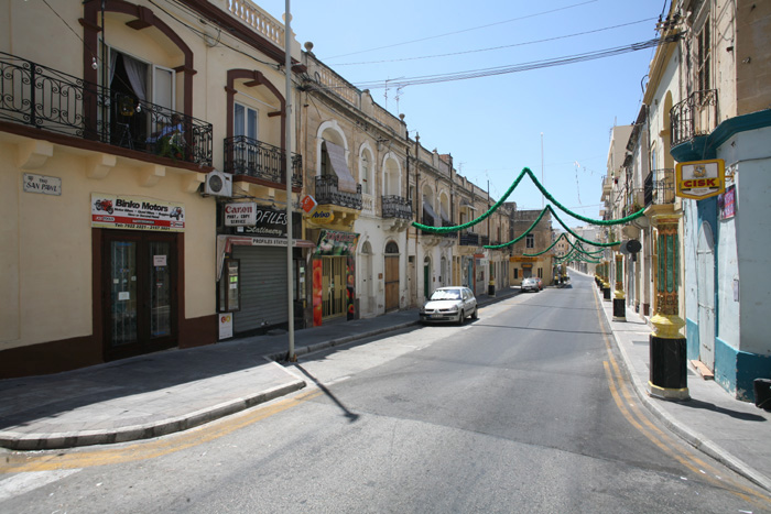 Malta, St. Paul, Triq San Pawl, Ecke Triq il Parrocca - mittelmeer-reise-und-meer.de