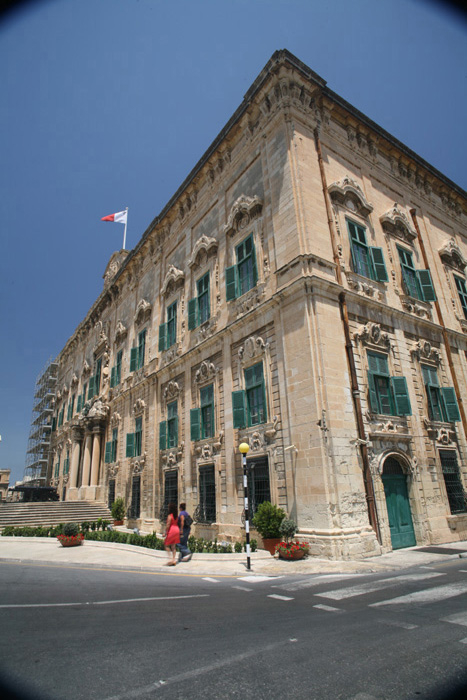 Malta, Valletta, Auberge de Castile - mittelmeer-reise-und-meer.de