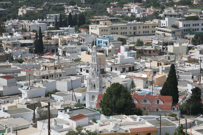 Rhodos, Archangelos, Erzengel Michael Kirche, Blick vom Kastell - mittelmeer-reise-und-meer.de