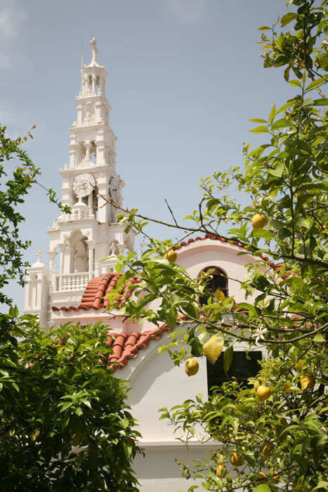 Rhodos, Archangelos, Erzengel Michael Kirche, Glockenturm - mittelmeer-reise-und-meer.de