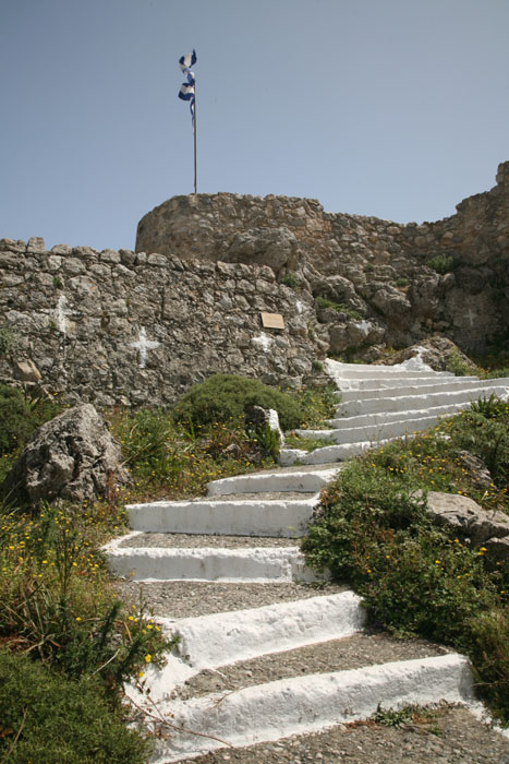 Rhodos, Archangelos, Kastell, Beginn Aufstieg - mittelmeer-reise-und-meer.de