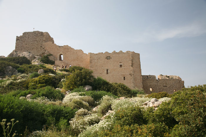 Rhodos, Kastell Kritinia, Beginn Aufstieg - mittelmeer-reise-und-meer.de