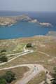 Aufstieg zur Akropolis, Blick Lindos Beach, Lindos, Rhodos