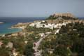 Lindos, Zufahrt von der Hauptstraße, Akropolis