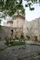 Blick Orfeos Großmeisterpalast, Rhodos-Stadt, Rhodos