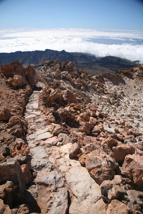 Teneriffa, Pico del Teide, Abstieg, Blick Süden, Bergstation Seilbahn - mittelmeer-reise-und-meer.de