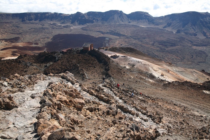 Teneriffa, Pico del Teide, Abstieg, Serpentinen, Bergstation - mittelmeer-reise-und-meer.de